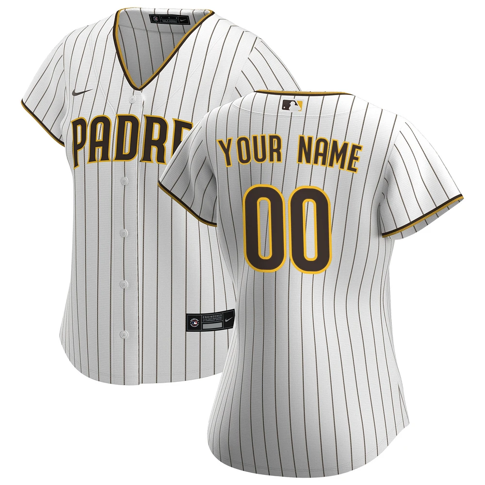 Women's Nike White San Diego Padres Home Replica Custom Jersey