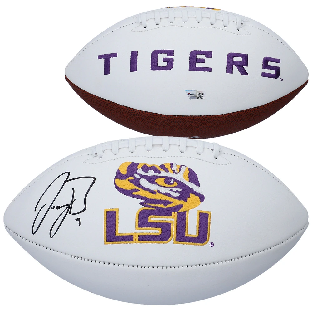 Joe Burrow LSU Tigers Autographed White Panel Football