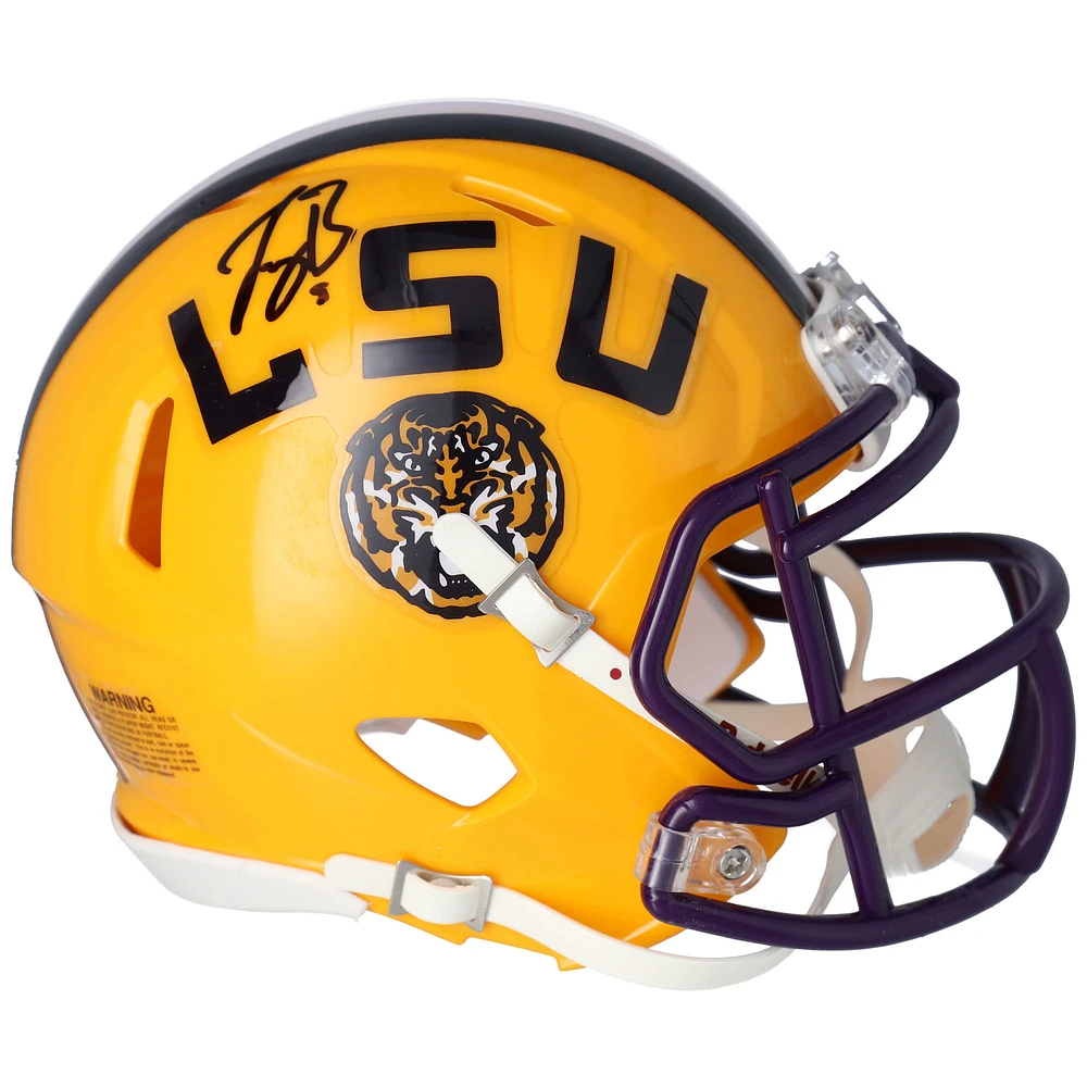 Joe Burrow LSU Tigers Autographed Riddell Speed Mini Helmet