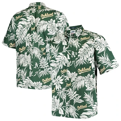 Men's Reyn Spooner Green Oakland Athletics Aloha Button-Down Shirt