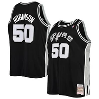 Men's Mitchell & Ness David Robinson Black San Antonio Spurs 1998/99 Big Tall Hardwood Classics Swingman Jersey