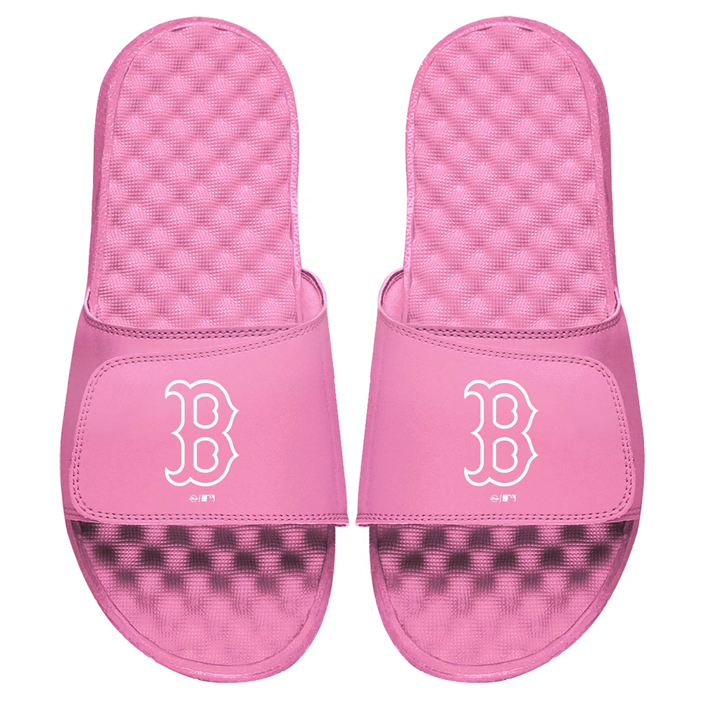 Women's ISlide Pink Boston Red Sox Primary Logo Slide Sandals