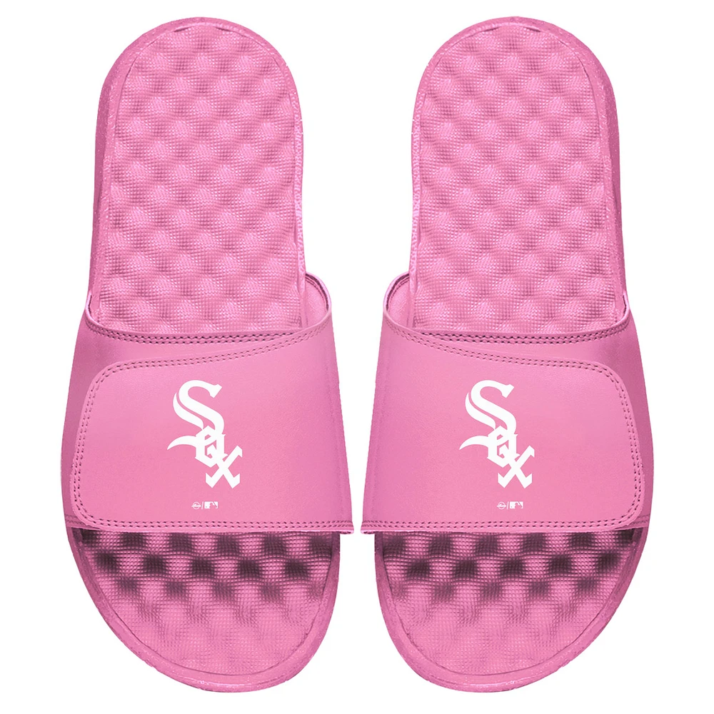 Women's ISlide Pink Chicago White Sox Primary Logo Slide Sandals