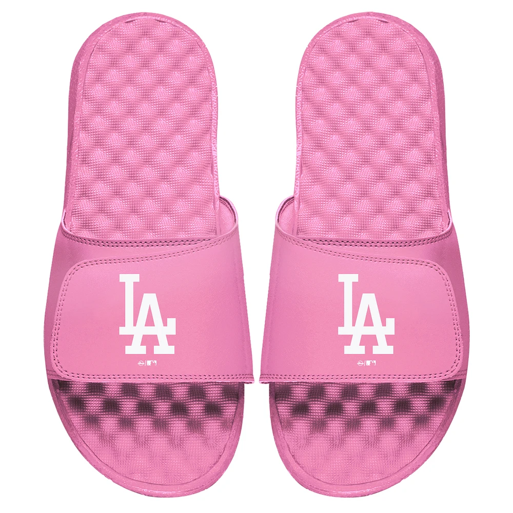 Women's ISlide Pink Los Angeles Dodgers Primary Logo Slide Sandals