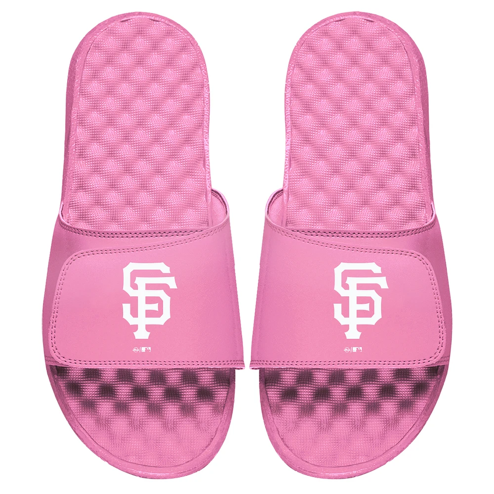 Women's ISlide Pink San Francisco Giants Primary Logo Slide Sandals