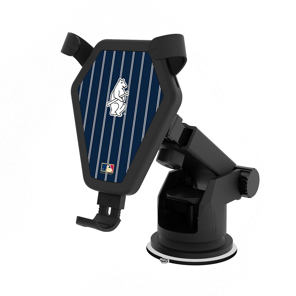 Chicago Cubs Cooperstown Pinstripe Wireless Car Charger