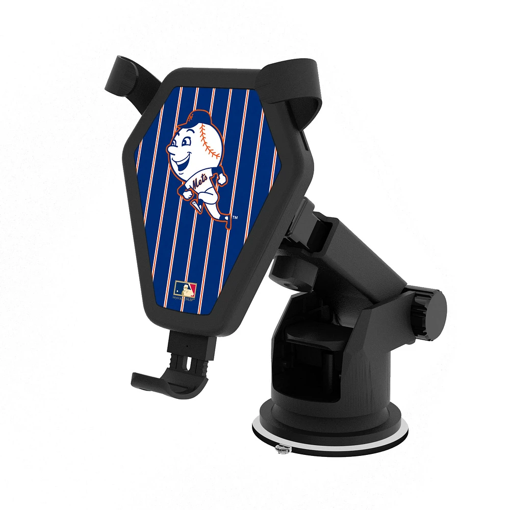 New York Mets Cooperstown Pinstripe Wireless Car Charger
