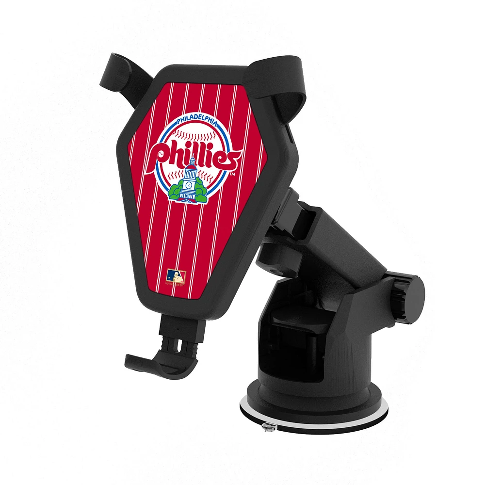 Philadelphia Phillies Cooperstown Pinstripe Wireless Car Charger