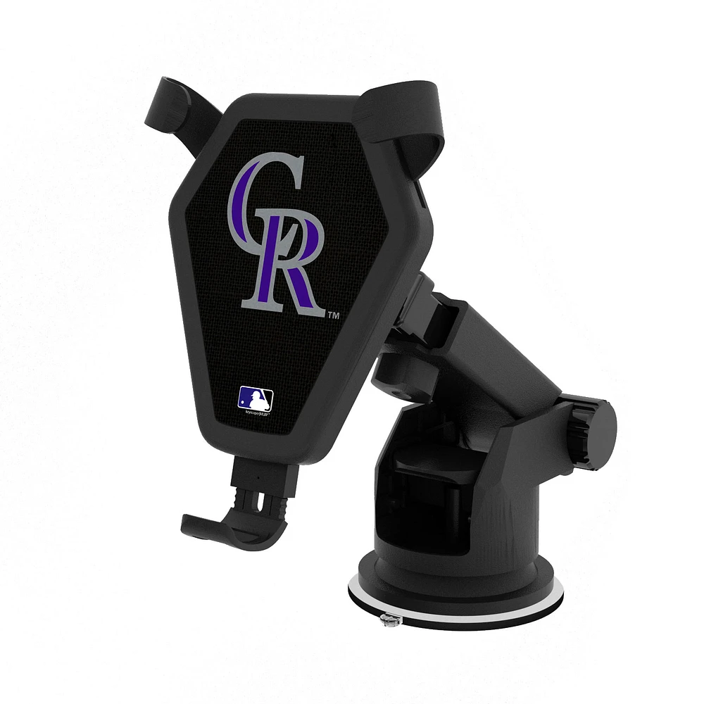 Colorado Rockies Solid Design Wireless Car Charger