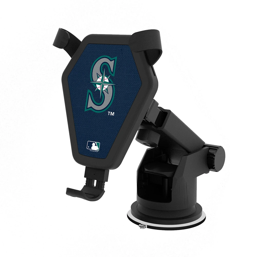 Seattle Mariners Solid Design Wireless Car Charger