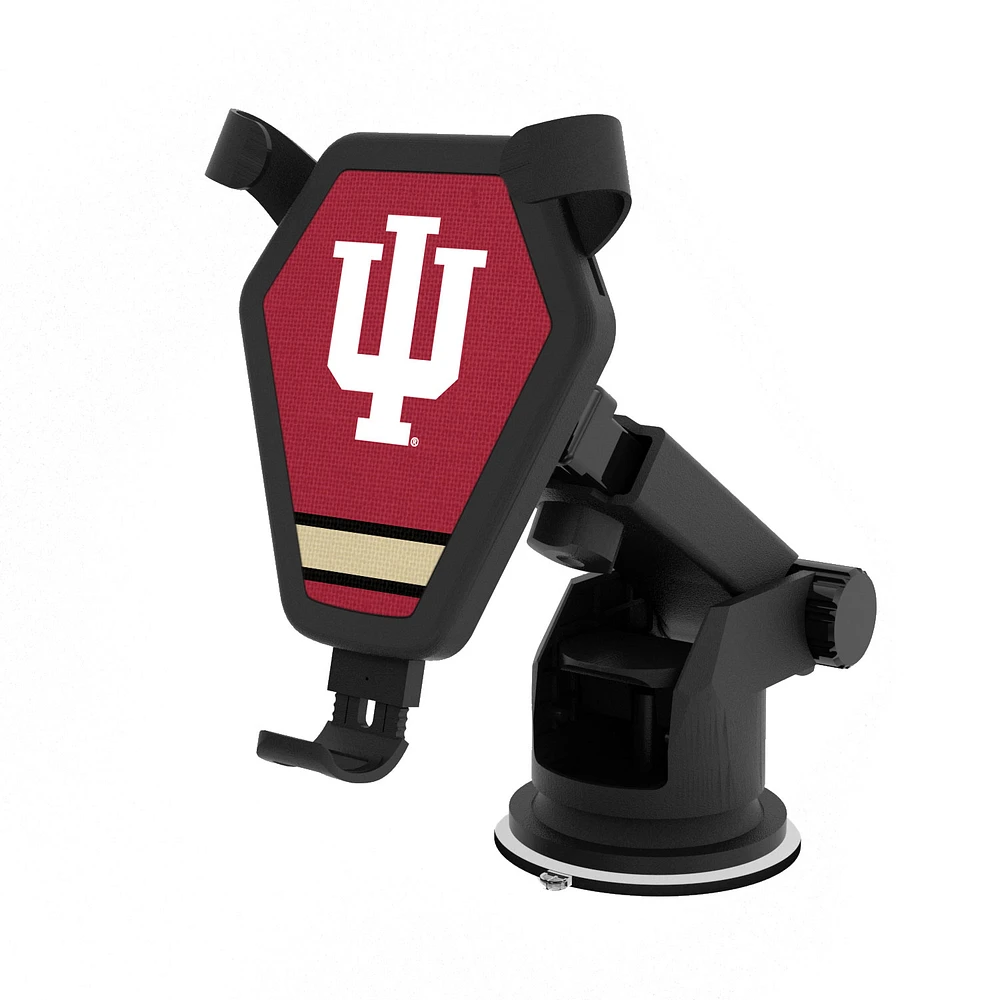 Indiana Hoosiers Stripe Design Wireless Car Charger