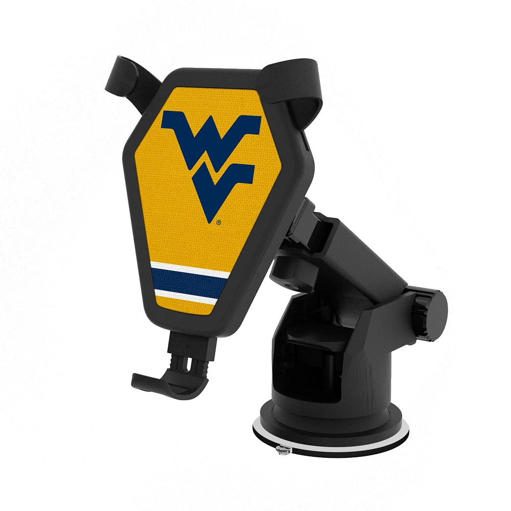 West Virginia Mountaineers Stripe Design Wireless Car Charger