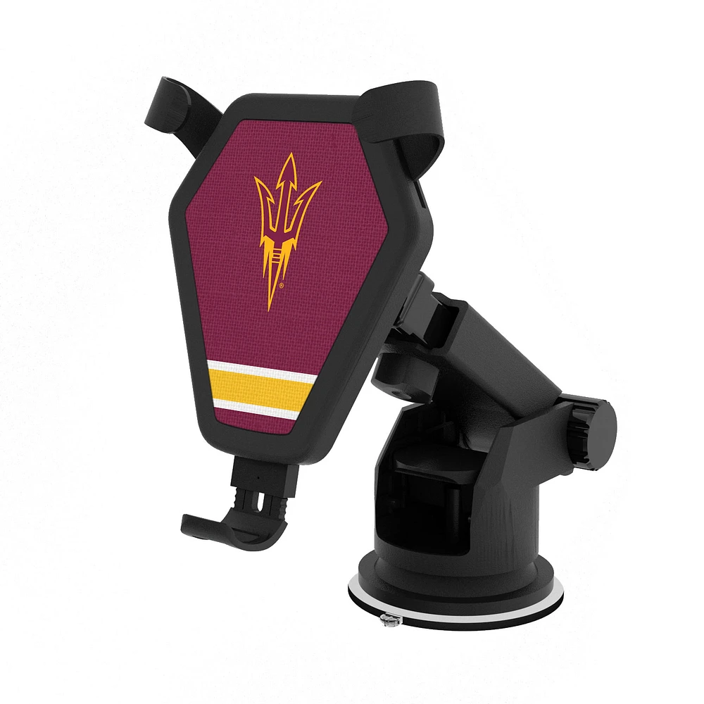 Arizona State Sun Devils Stripe Design Wireless Car Charger
