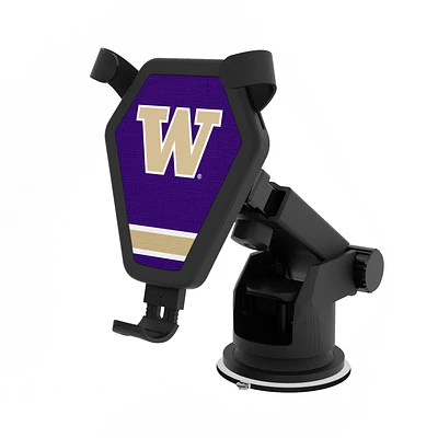 Washington Huskies Stripe Design Wireless Car Charger