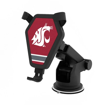 Washington State Cougars Stripe Design Wireless Car Charger