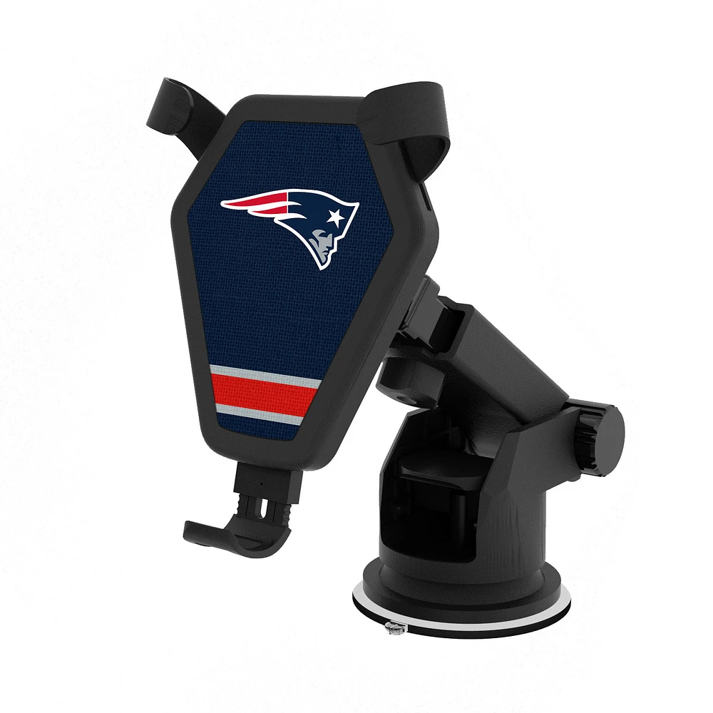 New England Patriots Stripe Design Wireless Car Charger