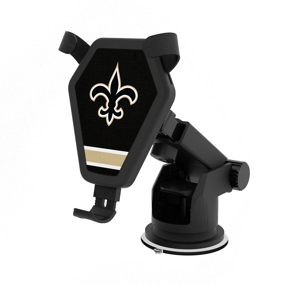 New Orleans Saints Stripe Design Wireless Car Charger