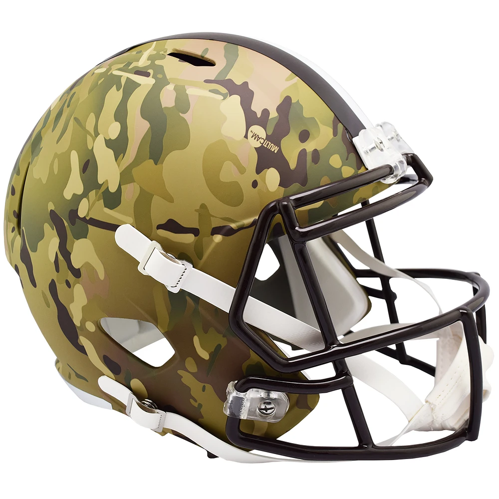Cleveland Browns Riddell Camo Alternate Revolution Speed Display Full-Size Replica Football Helmet