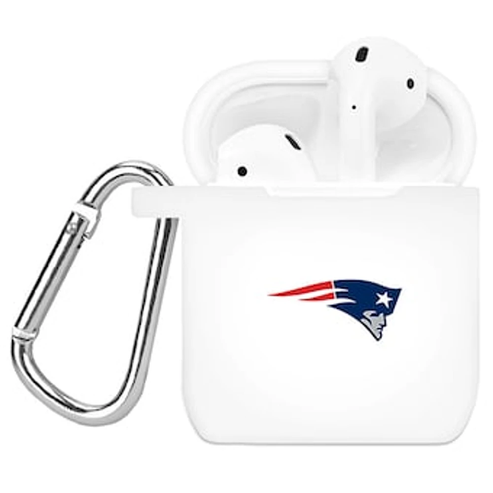White New England Patriots AirPods Case Cover