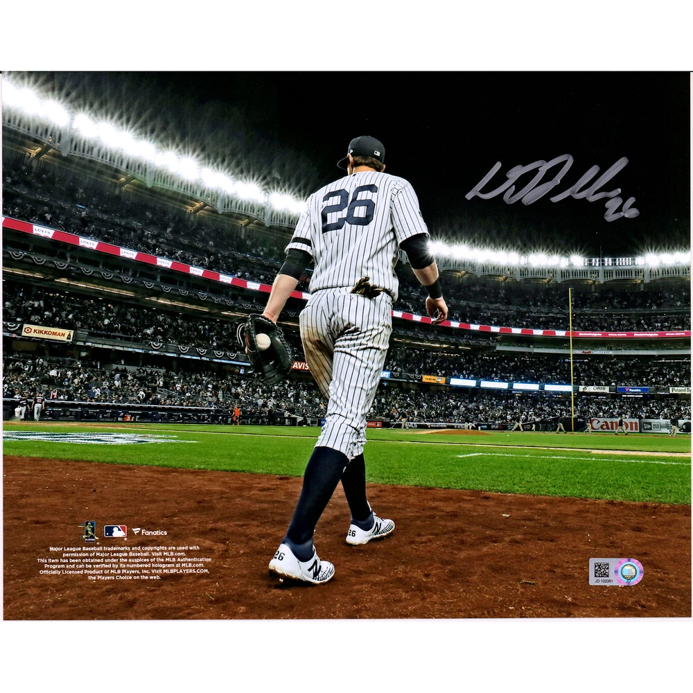 DJ LeMahieu New York Yankees Autographed 8" x 10" Walking onto Field Photograph