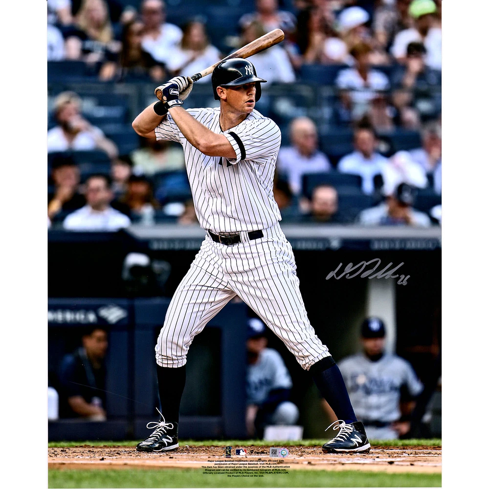 DJ LeMahieu New York Yankees Autographed 16" x 20" Hitting Photograph