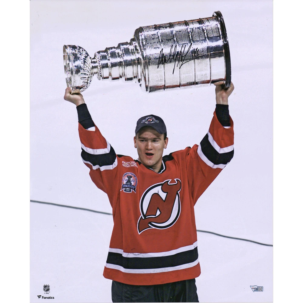 Bobby Holik New Jersey Devils Autographed 16" x 20" Raising Cup Photograph