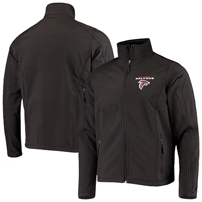 Men's Dunbrooke Black Atlanta Falcons Sonoma Softshell Full-Zip Jacket