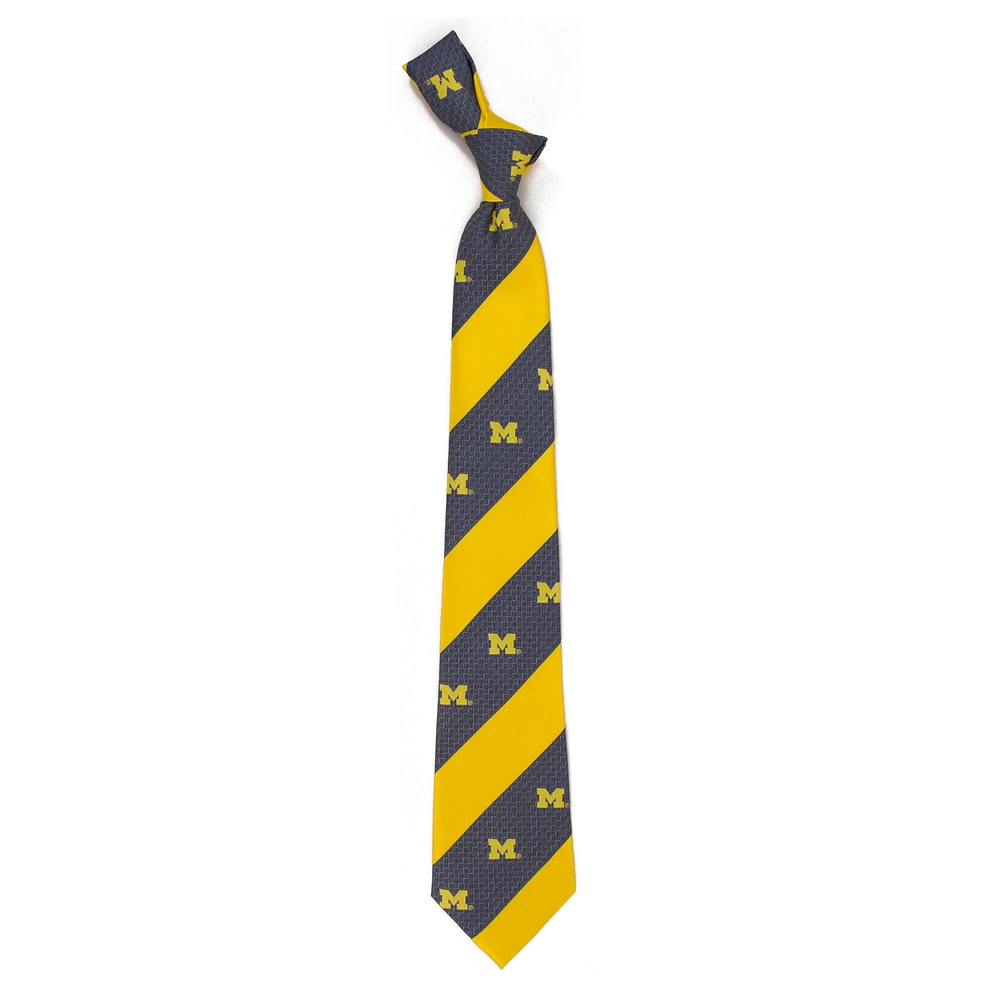 Men's Michigan Wolverines Geo Stripe Tie