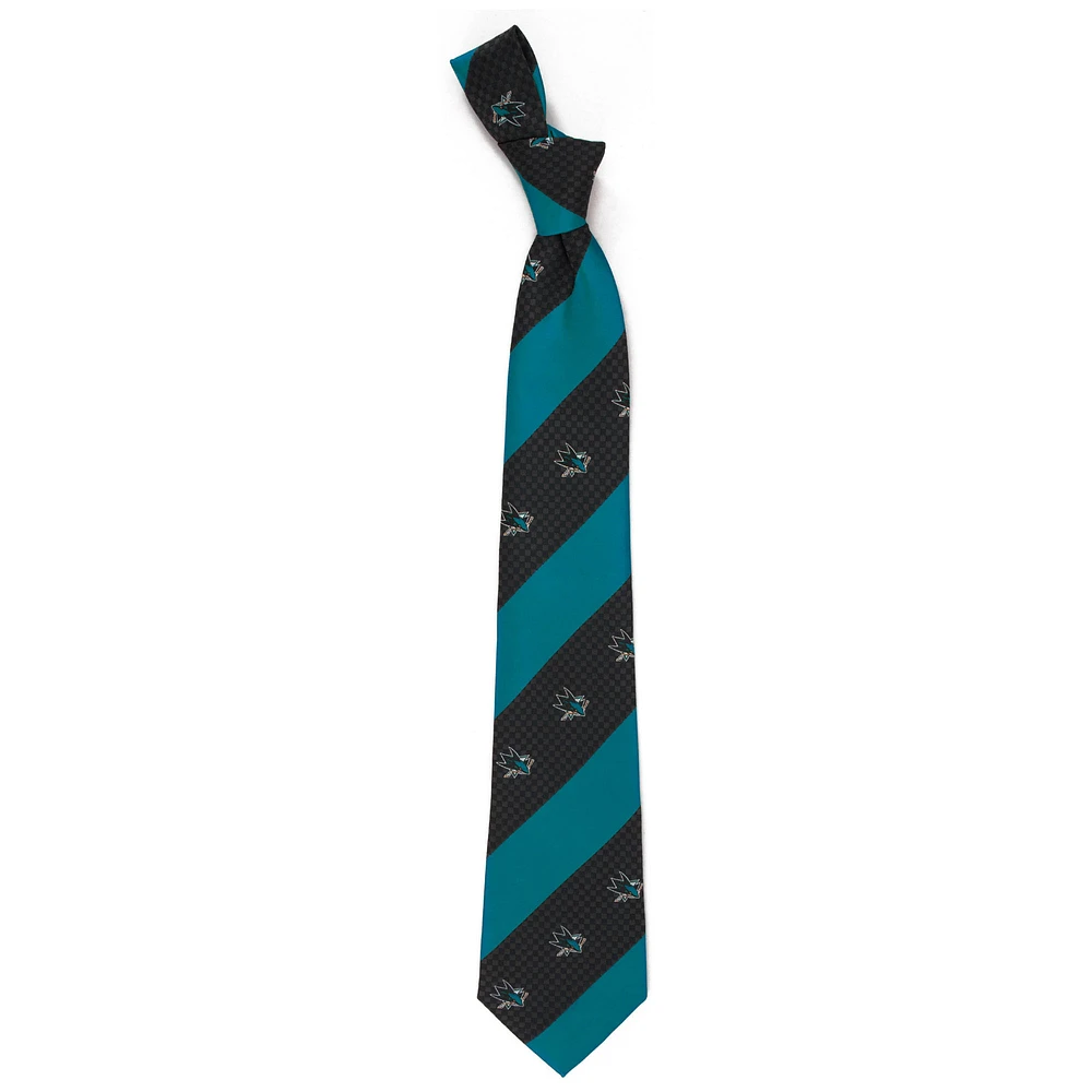 Men's San Jose Sharks Geo Stripe Tie