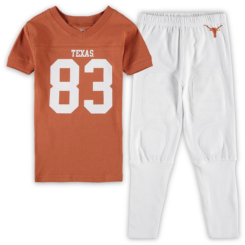 Preschool Wes & Willy Texas Orange Longhorns Football Pajama Set