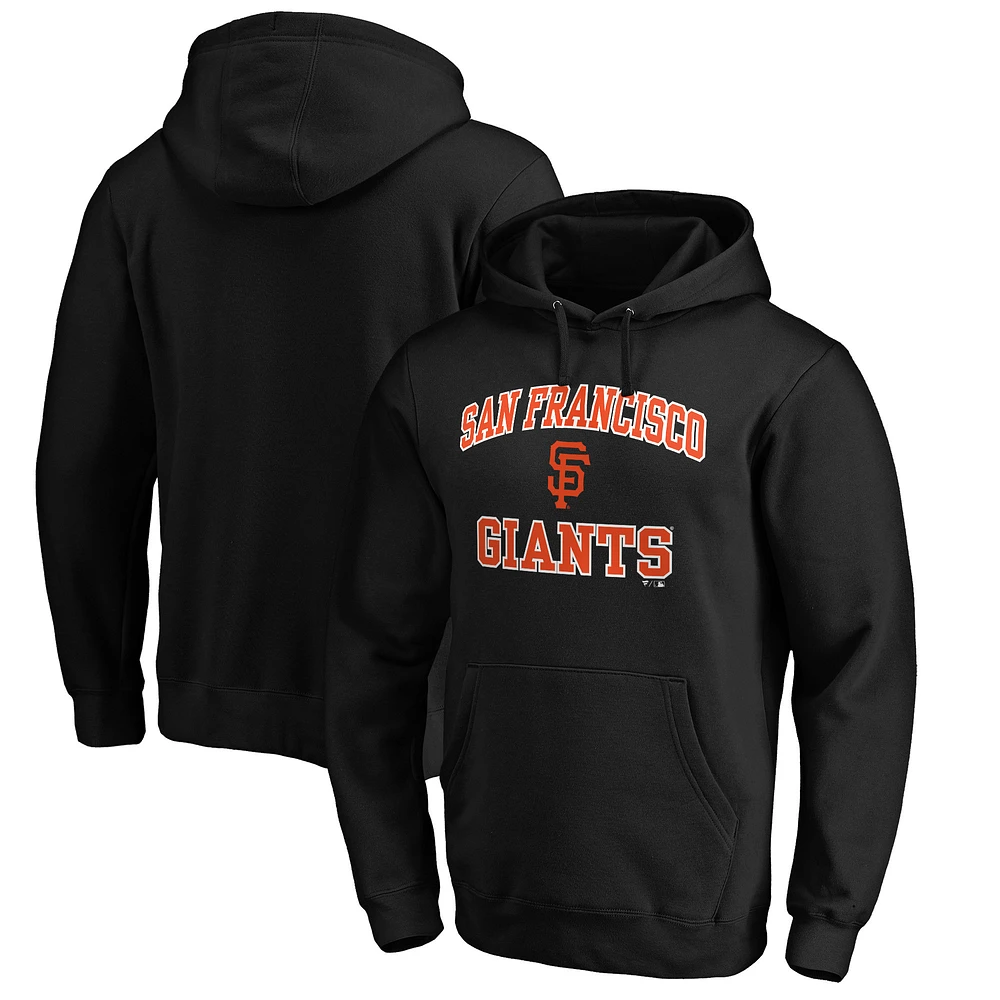 Men's Fanatics MTO Label Black San Francisco Giants Heart & Soul Pullover Hoodie