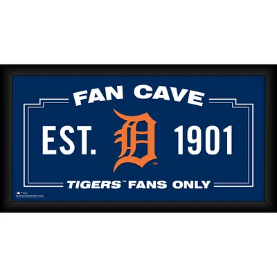 Detroit Tigers Framed 10" x 20" Fan Cave Collage