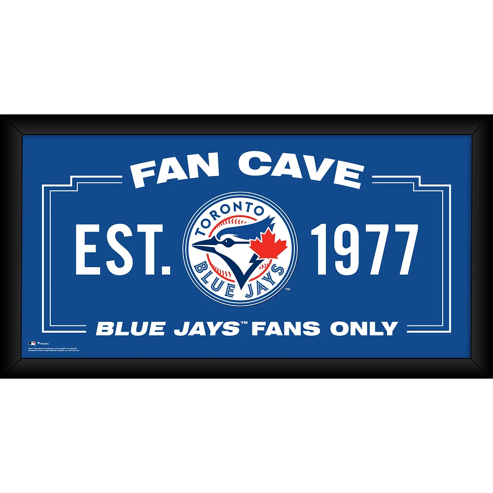 Toronto Blue Jays Framed 10" x 20" Fan Cave Collage