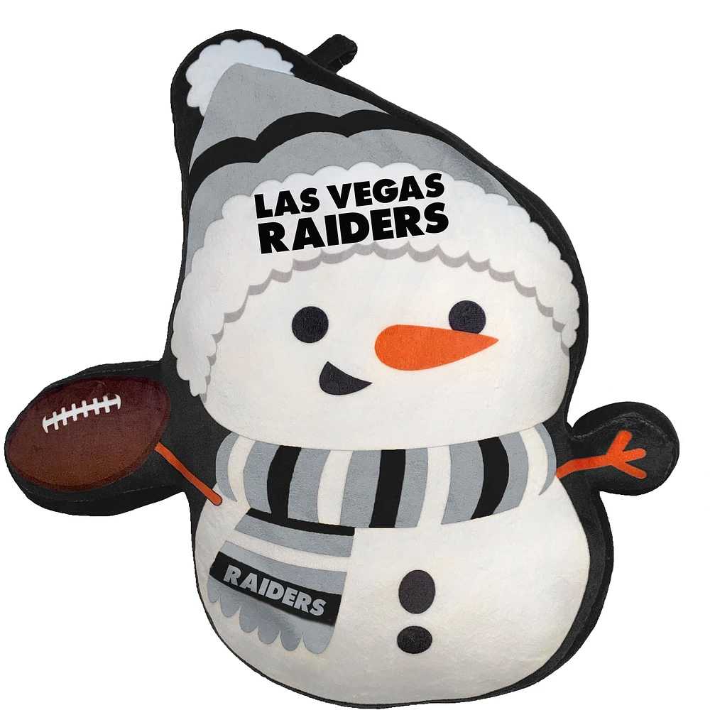 Las Vegas Raiders Holiday Snowman Plushlete Pillow