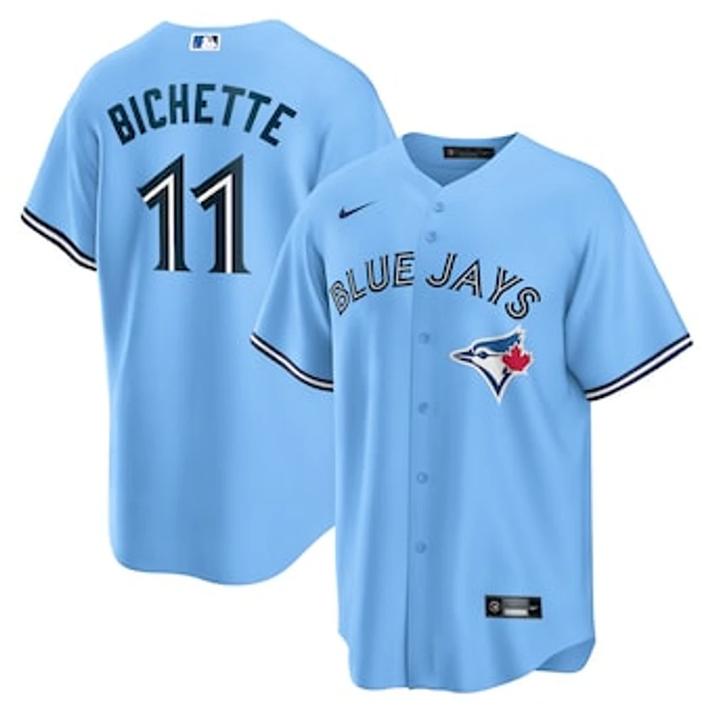 Men's Nike Bo Bichette Powder Blue Toronto Jays Alternate Replica Player Name Jersey