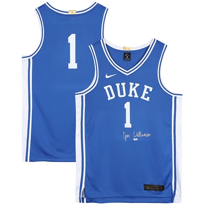 Zion Williamson Duke Blue Devils Autographed Blue Nike Swingman Jersey