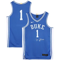 Zion Williamson Duke Blue Devils Autographed Blue Nike Swingman Jersey