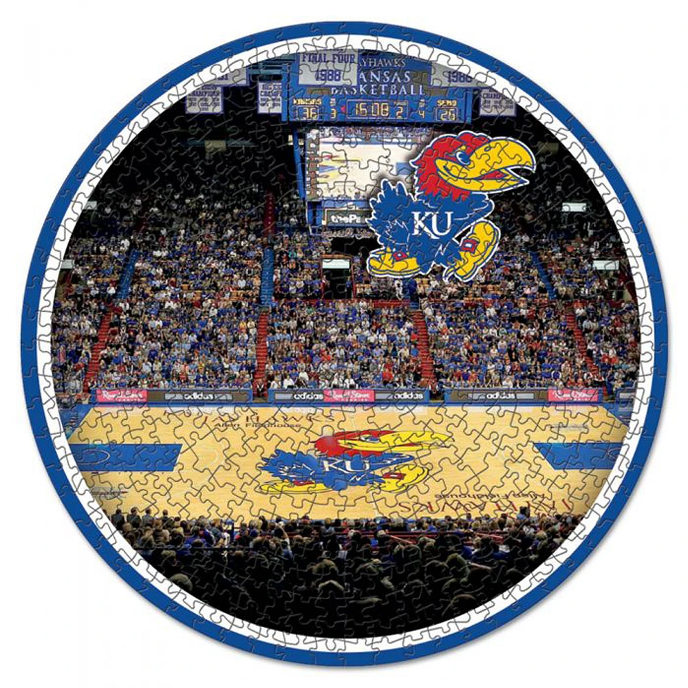 WinCraft Kansas Jayhawks Round 500-Piece Puzzle