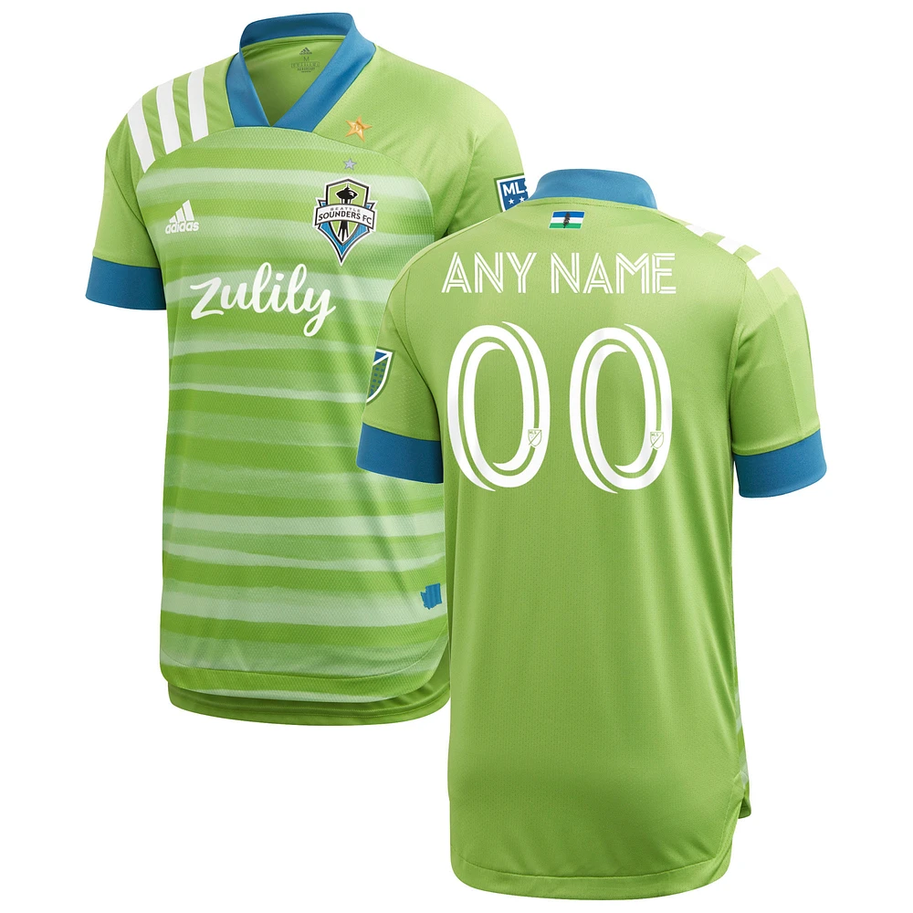 Men's adidas Green Seattle Sounders FC 2020 Forever Green Custom Authentic Jersey