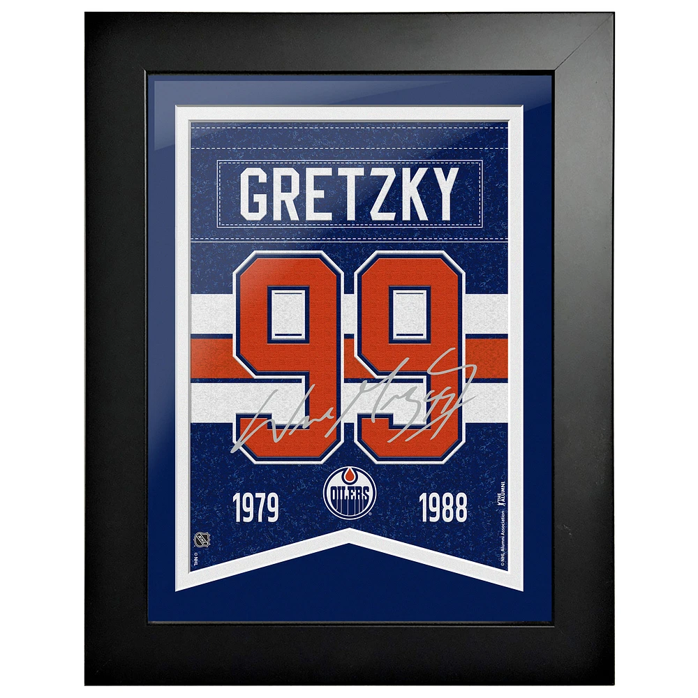 Wayne Gretzky Edmonton Oilers 12" x 16" Framed Player Number Replica Plaque