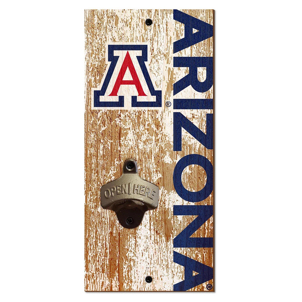 Arizona Wildcats Distressed Bottle Opener