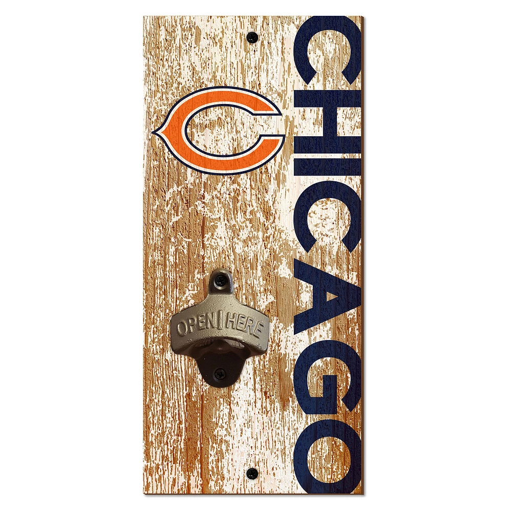 Chicago Bears Distressed Bottle Opener