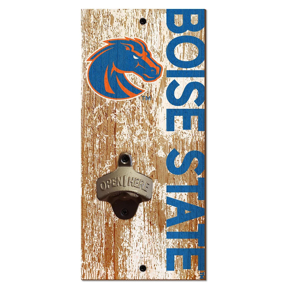 Boise State Broncos Distressed Bottle Opener