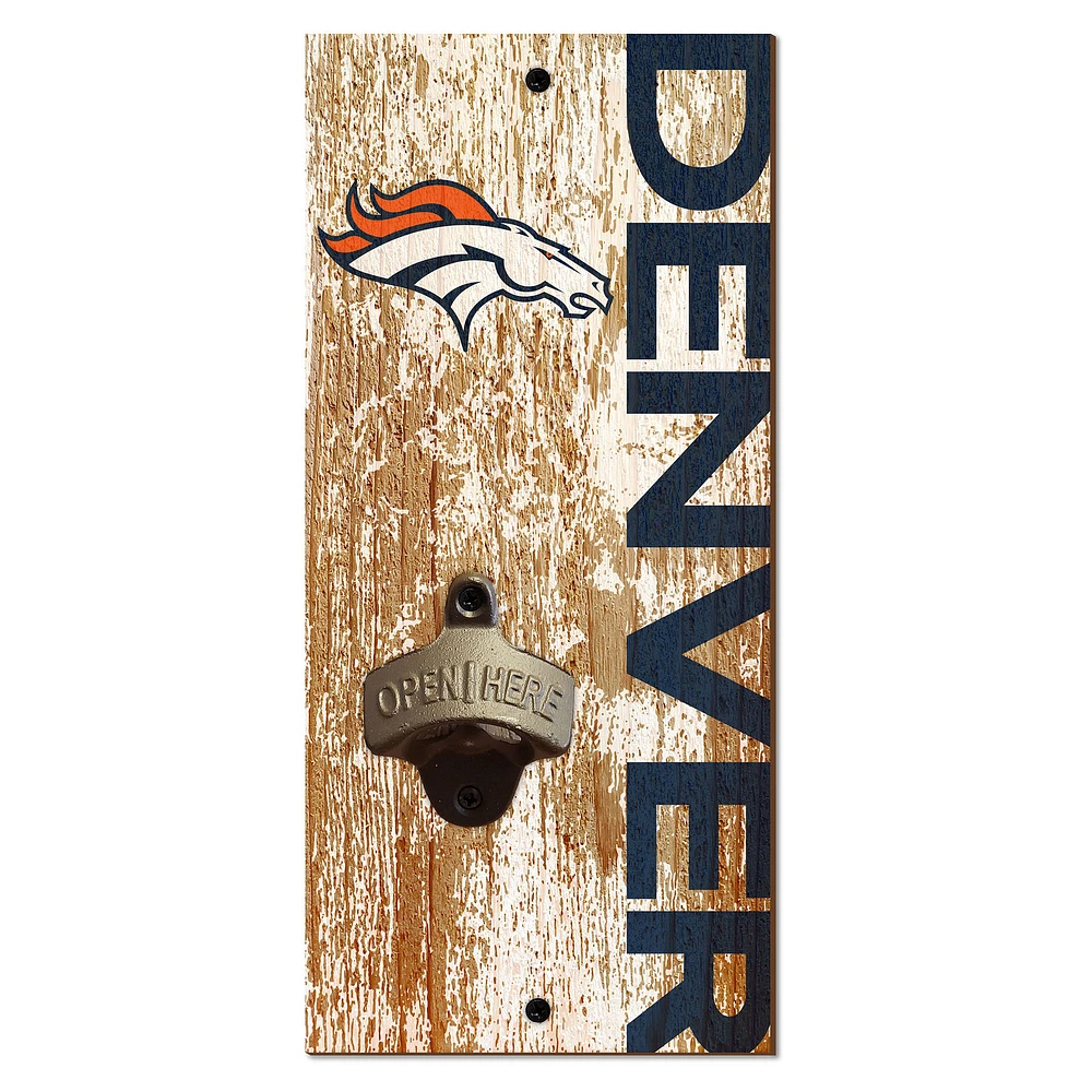 Denver Broncos Distressed Bottle Opener