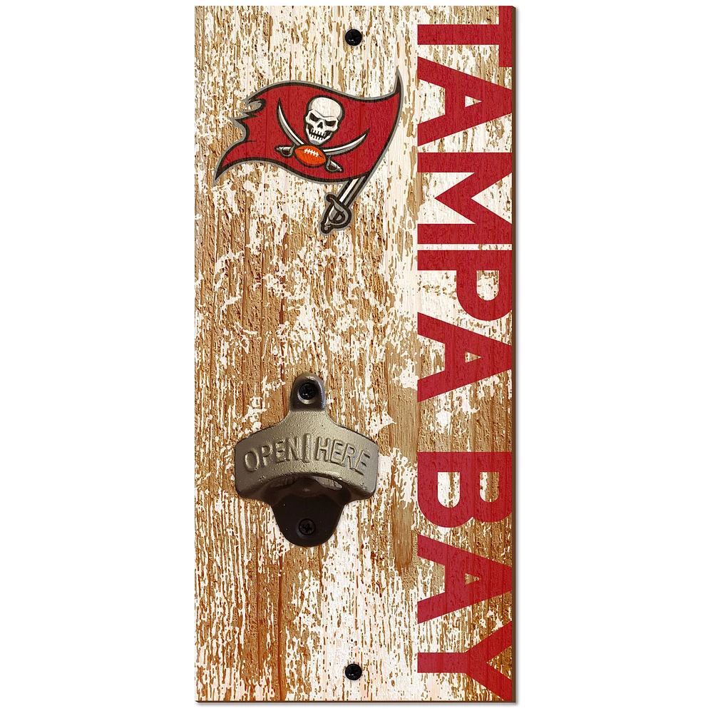 Tampa Bay Buccaneers Distressed Bottle Opener