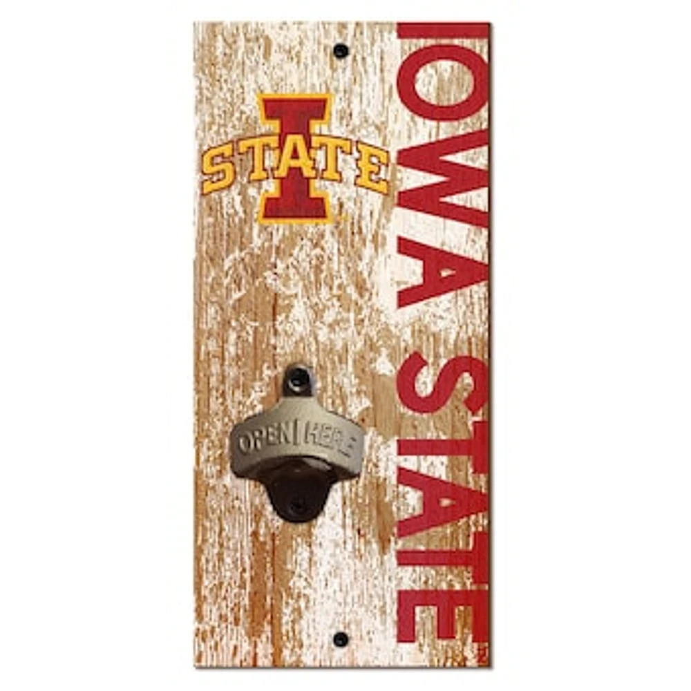 Iowa State Cyclones Distressed Bottle Opener