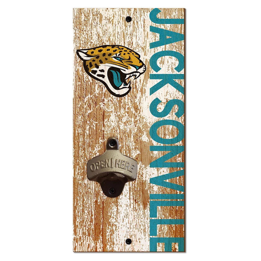 Jacksonville Jaguars Distressed Bottle Opener