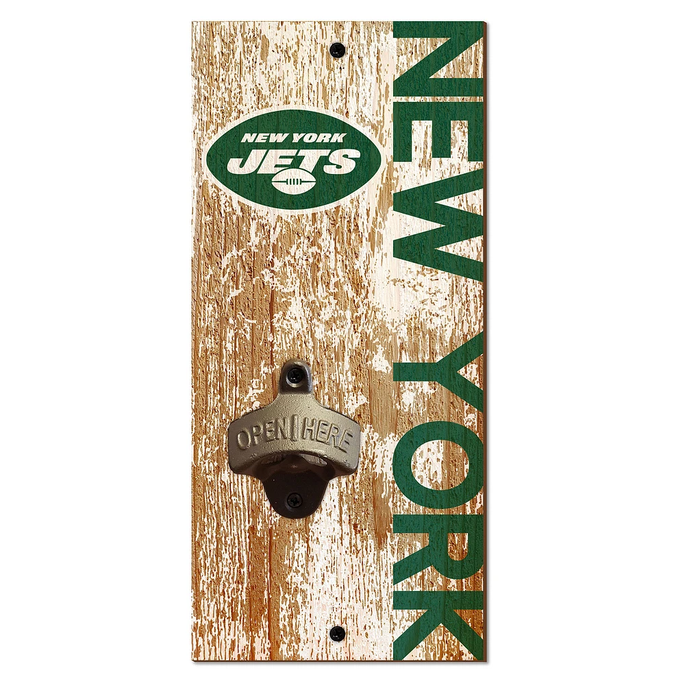 New York Jets Distressed Bottle Opener