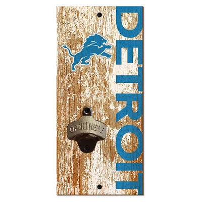 Detroit Lions Distressed Bottle Opener
