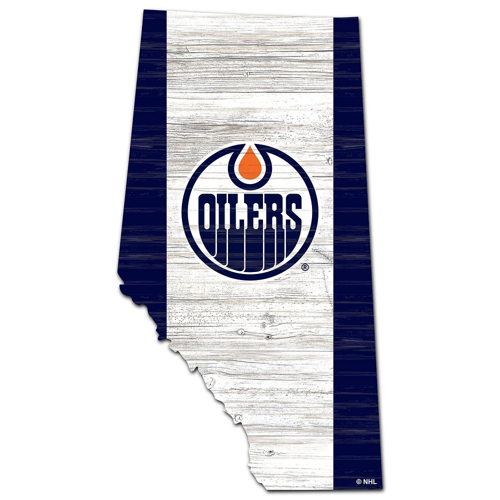 Edmonton Oilers 18'' x 18'' Flag Cutout Sign